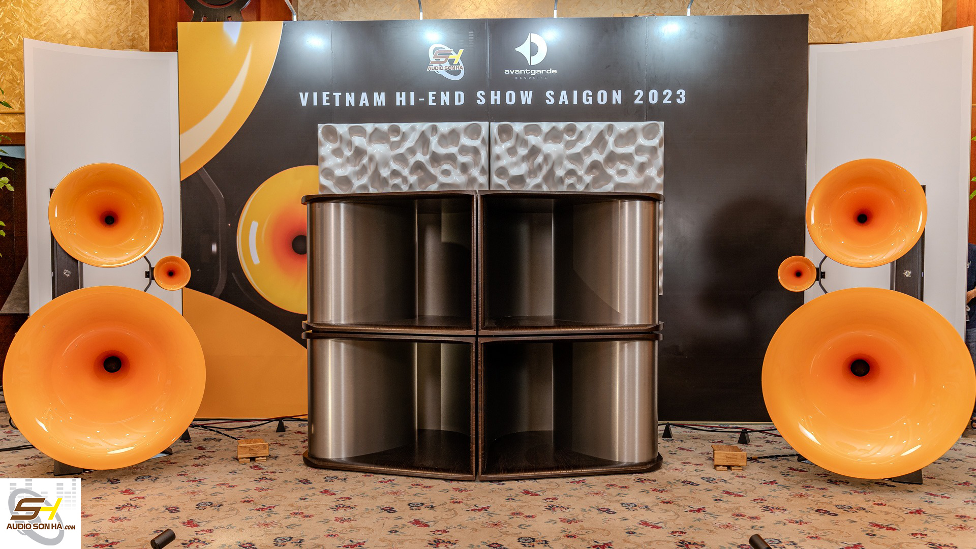 [Hi-end Show Sài Gòn 2023] Sơn Hà Audio trình diễn phối siêu loa kèn Avantgarde Trio G3 8 tỷ cùng Cary Audio, Dohmann và Esoteric