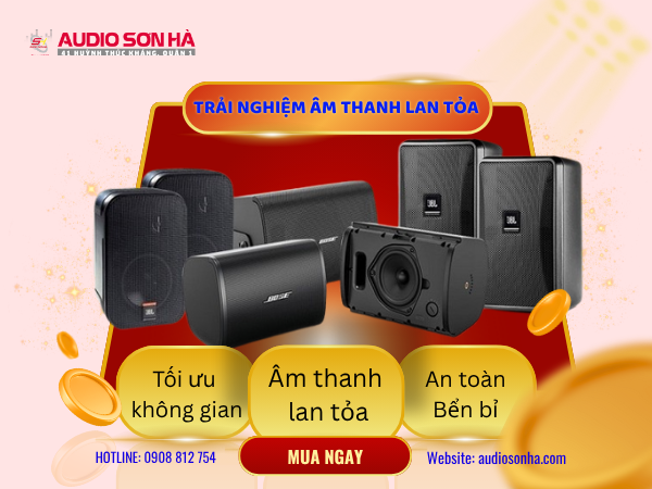 Loa treo tường: Đắm chìm trong không gian âm nhạc ở mọi góc độ