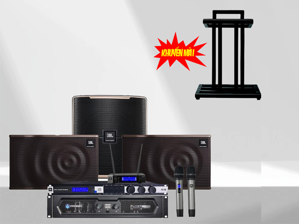 Mua hệ thống Karaoke tại nhà JC MK1 SUB Tặng Chân loa JBL JS80 + hệ thống dây kết nối
