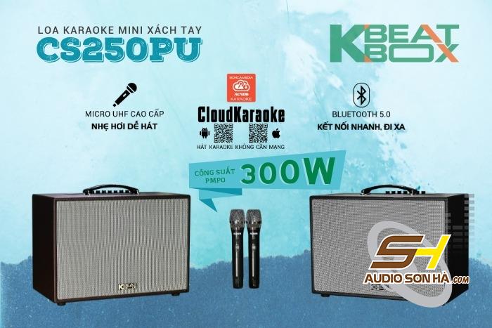 LOA KÉO ACNOS CS250PU - PIN 4 GIỜ