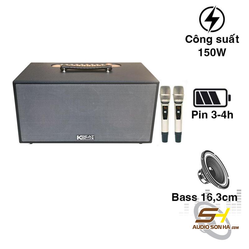 LOA  ACNOS KS Net 450 /BLUETOOTH 5.0/150W/ BASS 2X20CM/ PIN 4 GIỜ