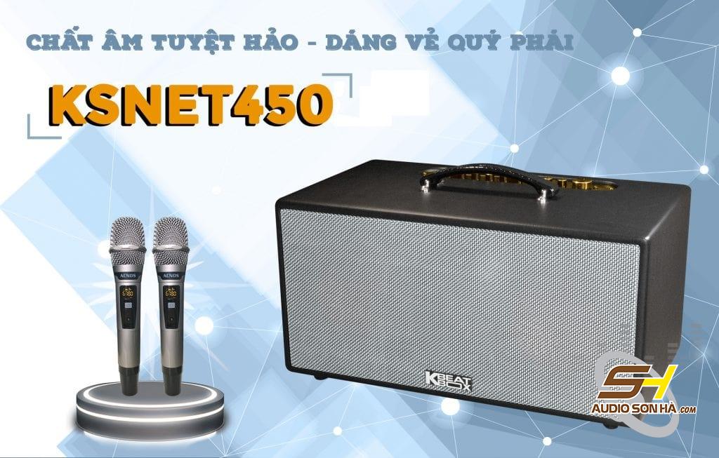 LOA  ACNOS KS Net 450 /BLUETOOTH 5.0/150W/ BASS 2X20CM/ PIN 4 GIỜ