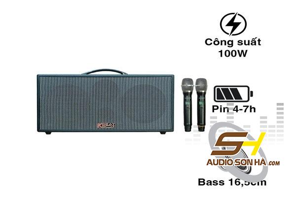 LOA ACNOS CS447/ BLUETOOTH 5.0/BASS 16.9 CM/100W/ PIN 4 GIỜ