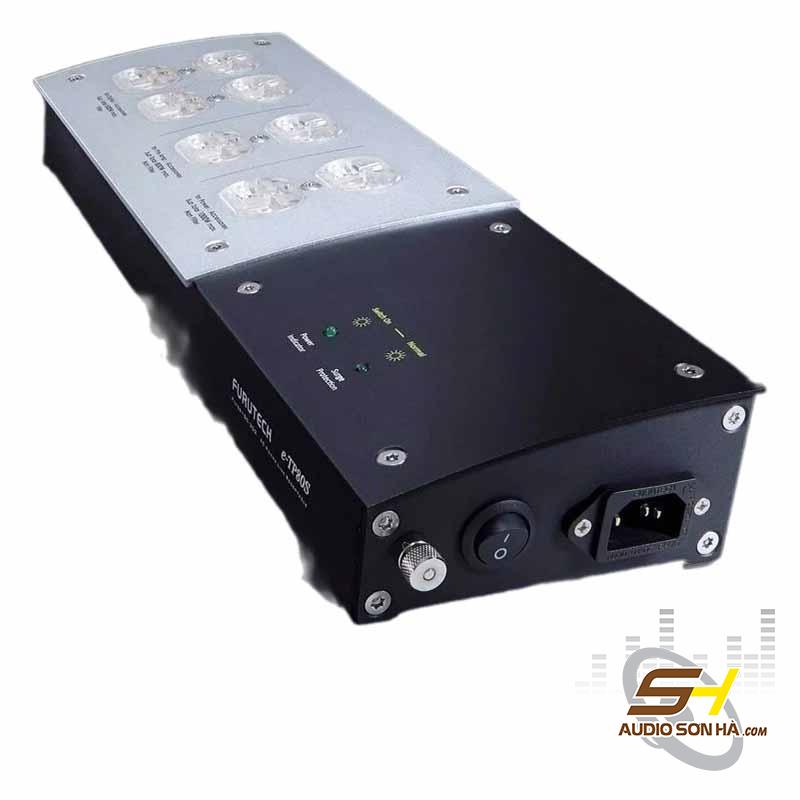 Ổ cắm 8 lỗ  Furutech e-TP80S ,ổ cắm 8 lỗ , 4 lỗ cắm có lọc và 4 lỗ không lọc 