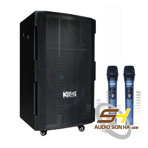 Loa kéo Acnos CB4050G/ 300W/BLUETOOTH 5.0/ BASS 40CM/ PIN 5 GIỜ