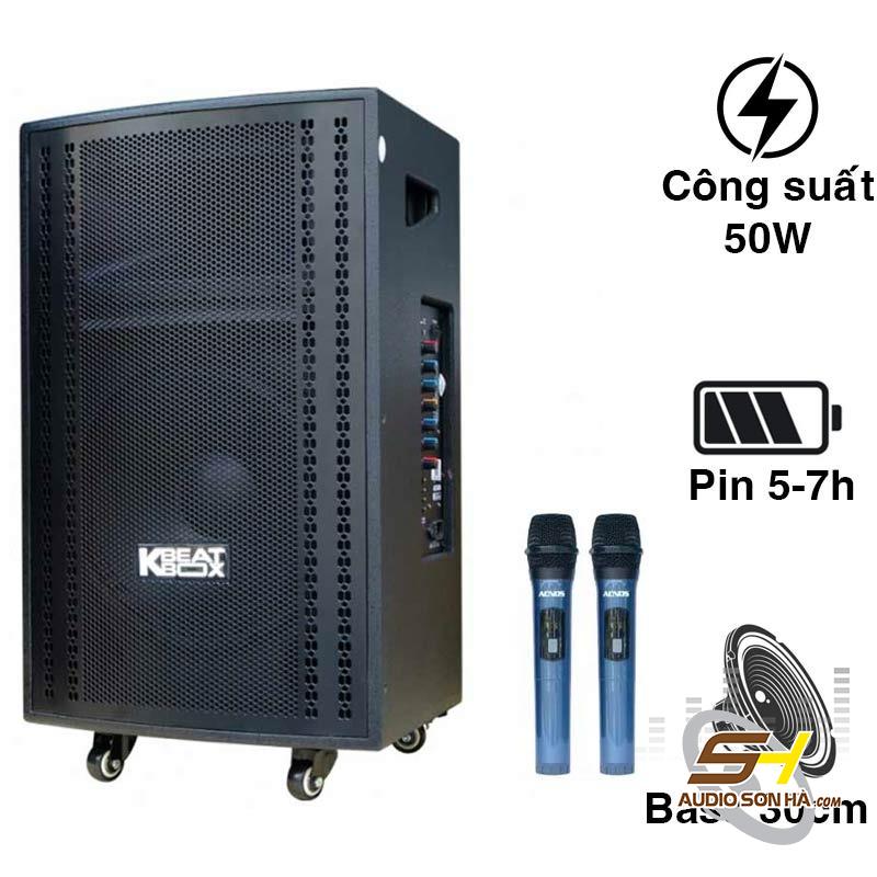 Loa  Acnos CB3050G/ BLUETOOTH 5.O/ BASS 30CM/ 300W/ PIN 5 GIỜ