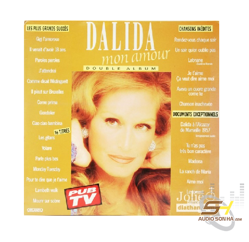 Đĩa than Dalida Mon Amour 2LP