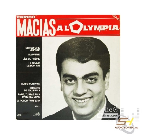 Đĩa than Enrico Macias, Olympia, Amour, cest pour rien