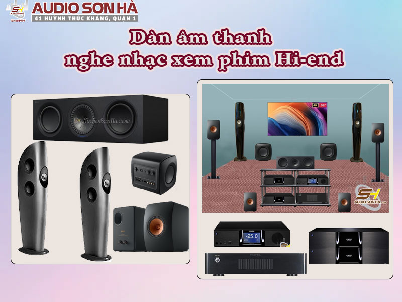 Dàn âm thanh nghe nhạc xem phim Hi-End Audio Sơn Hà