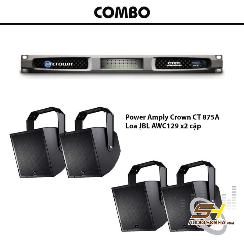 Combo Crown CT 875A - JBL AWC 129 / 40 m2