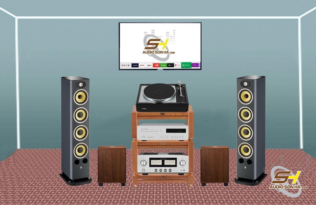 Hệ Thống Nghe Nhạc Loa Focal Aria 936 K2 -CD/Amply Luxman -Thorens TD 1600