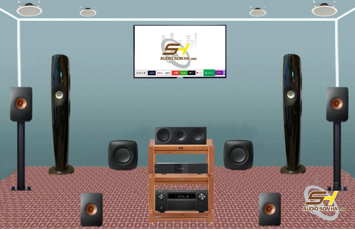 Hệ thống nghe nhạc- xem phim Hi End 7.2.4 Kef Blade Two
