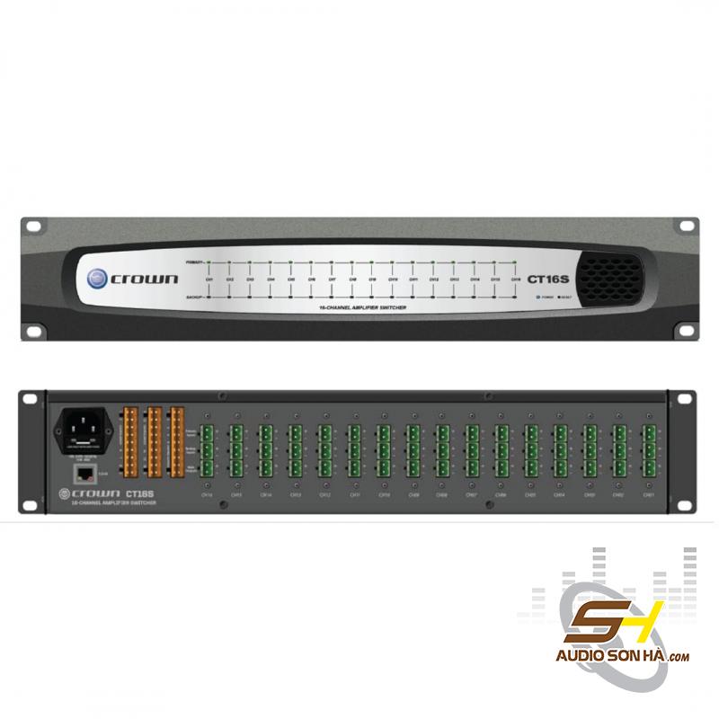 Power Amply Crown CT16S -Bộ chuyển mạch khuếch đại, 16 kênh, 5A/kênh