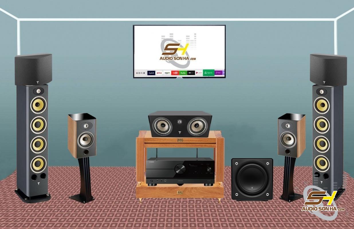 Hệ thống xem phim 7.1 Loa Focal Aria 936 K2/ 906/SR 900 /CC 900 ,TẶNG Amply Yamaha RX-A6A 