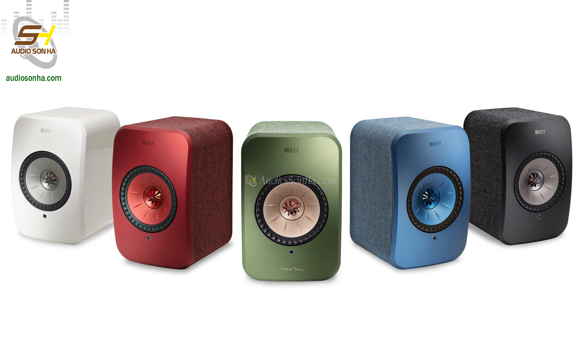Cặp Loa KEF LSX /Loa không dây/ MÀU ĐỎ / với công suất 100 W
