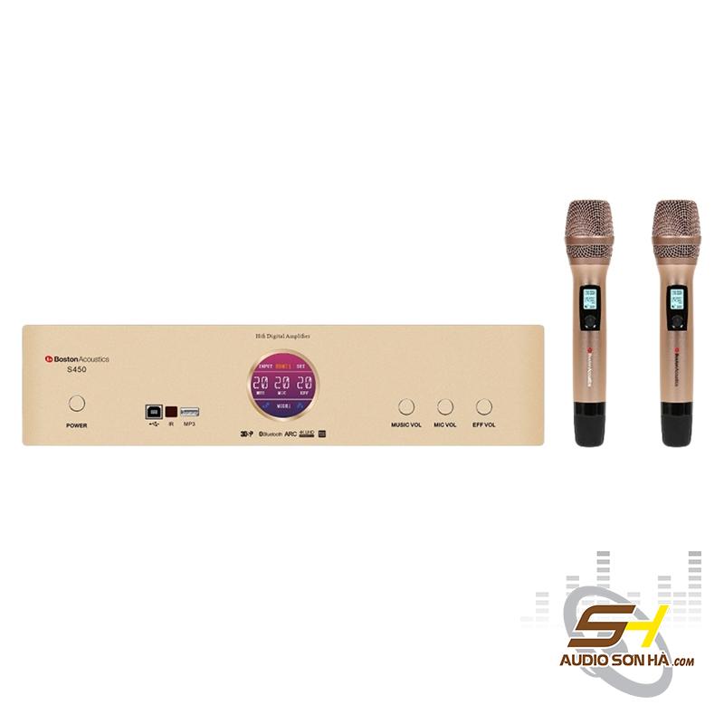 Amply Boston Acoustics S450 tích hợp Micro không dây
