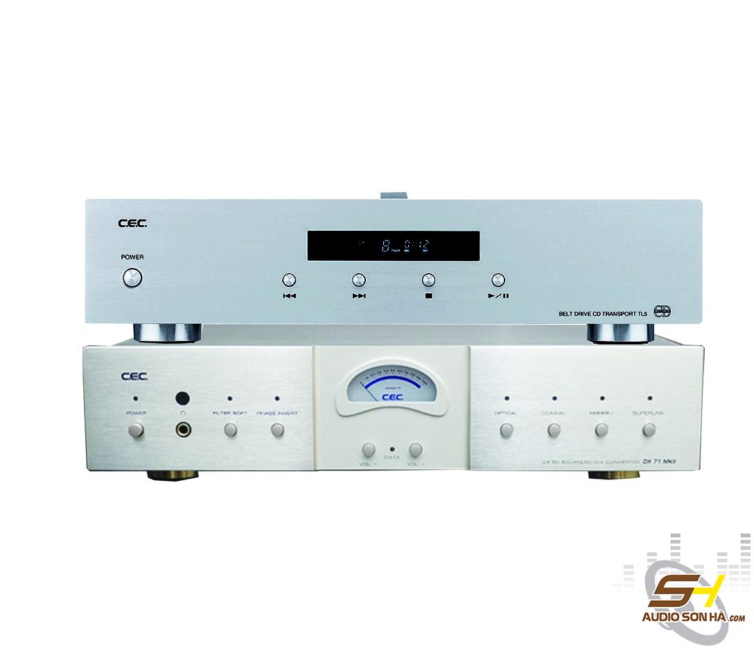 Bộ CD Transpor C.E.C TL5 - DAC C.E.C DX71 MKII