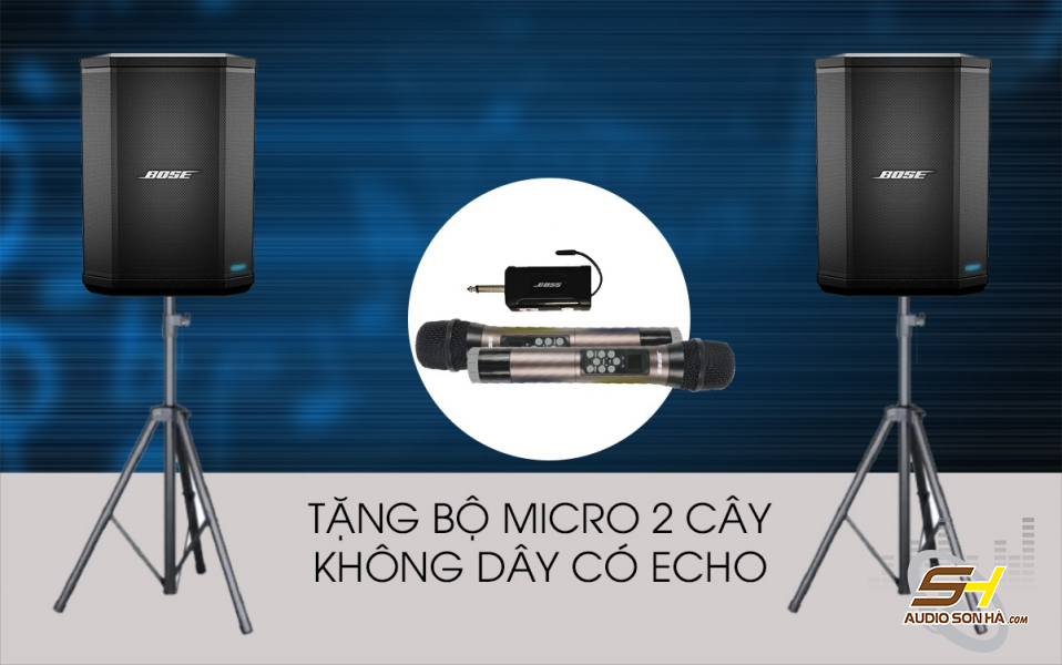 Bộ Karaoke di động Bose S1 Pro NGHE NHAC .KARAOKE GIẢI CHÍ / TẶNG