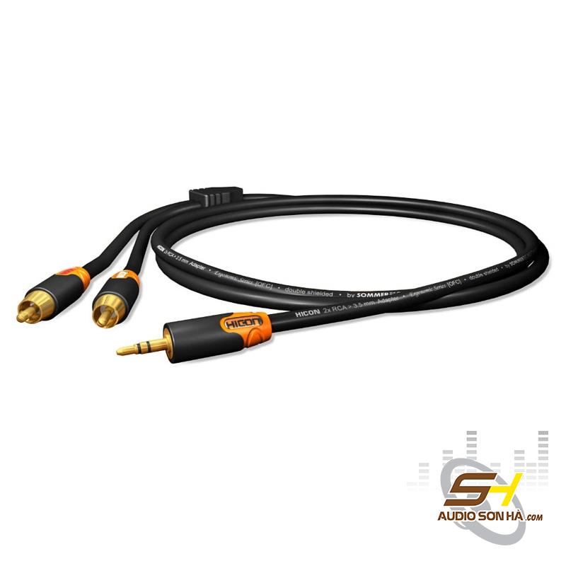 Dây tín hiệu Analog Sommer RCA to 3.5 HICON HIE-C2J3-0150 1.5m