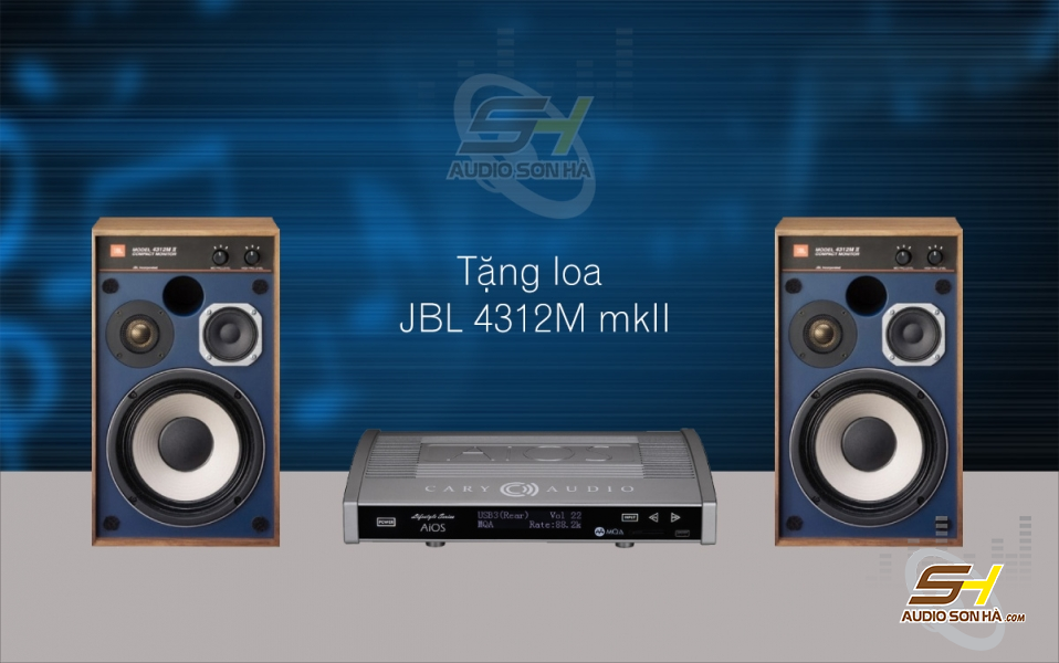 Hệ thống nghe nhạc Cary AiOS & JBL 4312M mkII