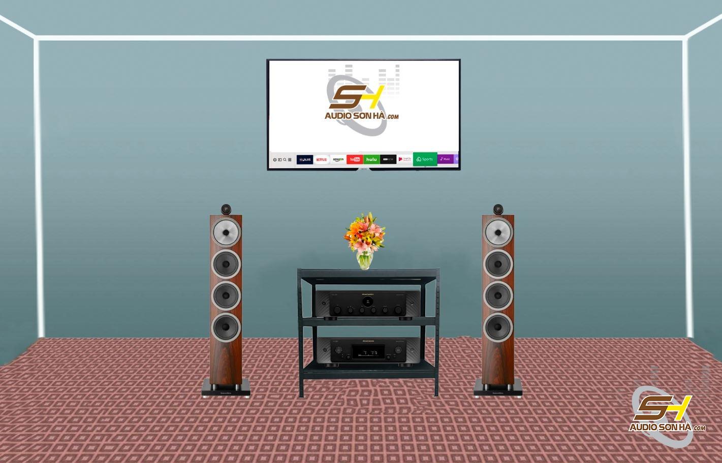 Hệ thống nghe nhạc loa B&W 702 S3 & Combo Marantz Amply Model 30 và SACD 30N, TẶNG SUB