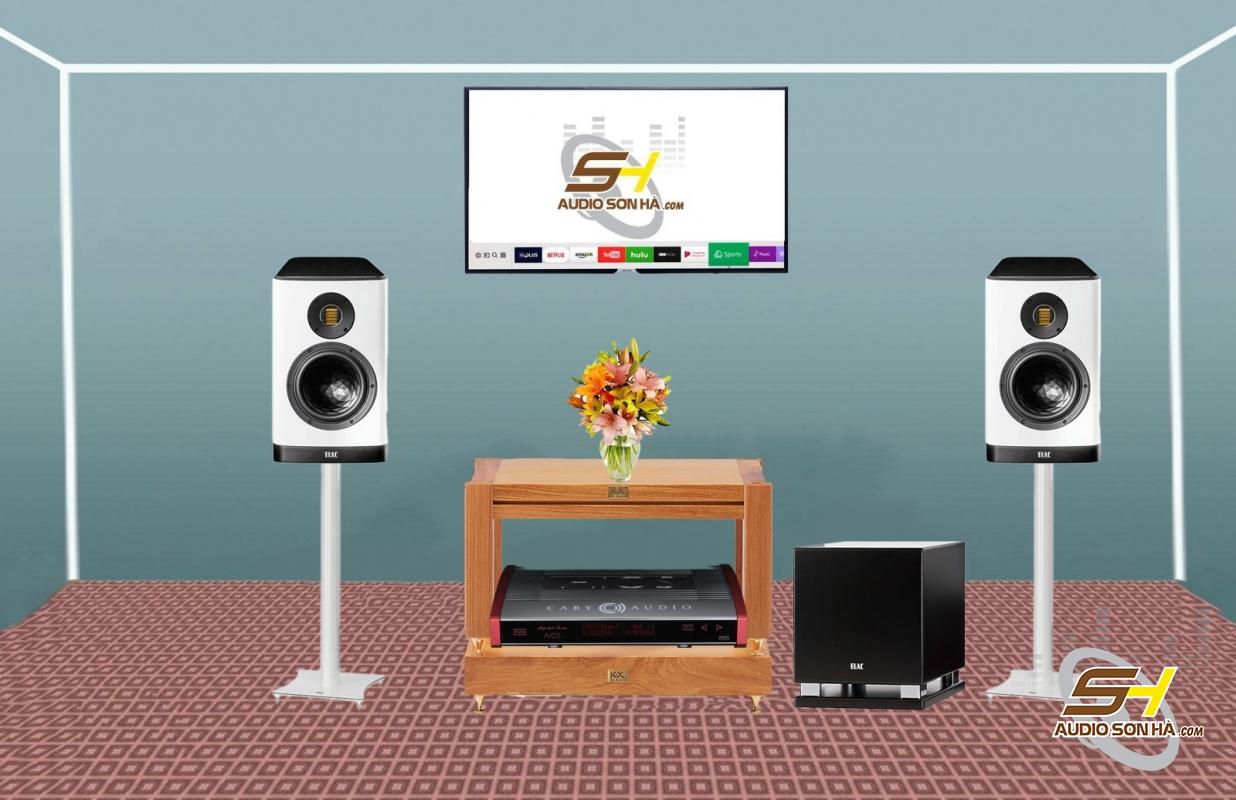 Hệ thống nghe nhạc Loa Elac Vela FS 404.2 + Cary Audio AiOS Tặng Sub