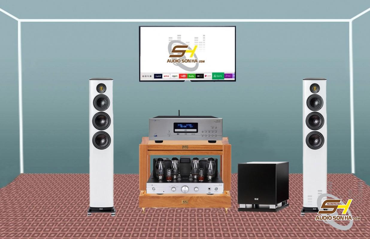 Hệ thống nghe nhạc Loa Elac Vela FS 409.2 +Cary Audio SLI-100 & DMC-600SE Digital Music Tặng Sub