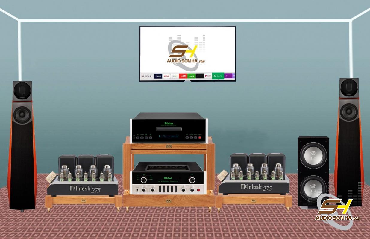Hệ thống nghe nhạc Loa Kaiser Vivace MKII V2 & Combo McIntosh MC-275 VI + C22 MkV + MCD-350/ TẶNG Sub Rel 212 Xs