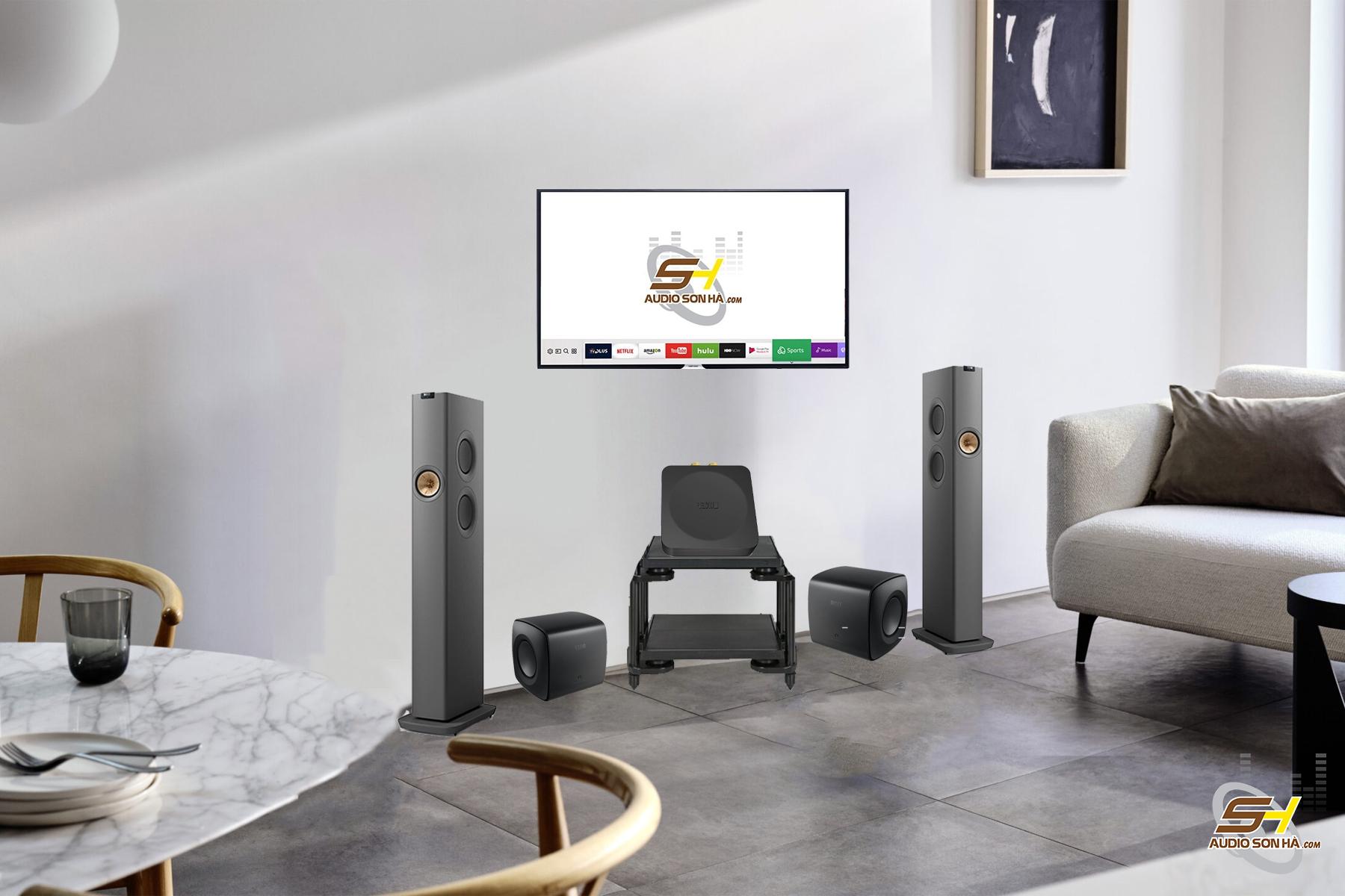 Hệ thống nghe nhạc  không dây KEF LS60 Wireless ; Sub Kef KC62 