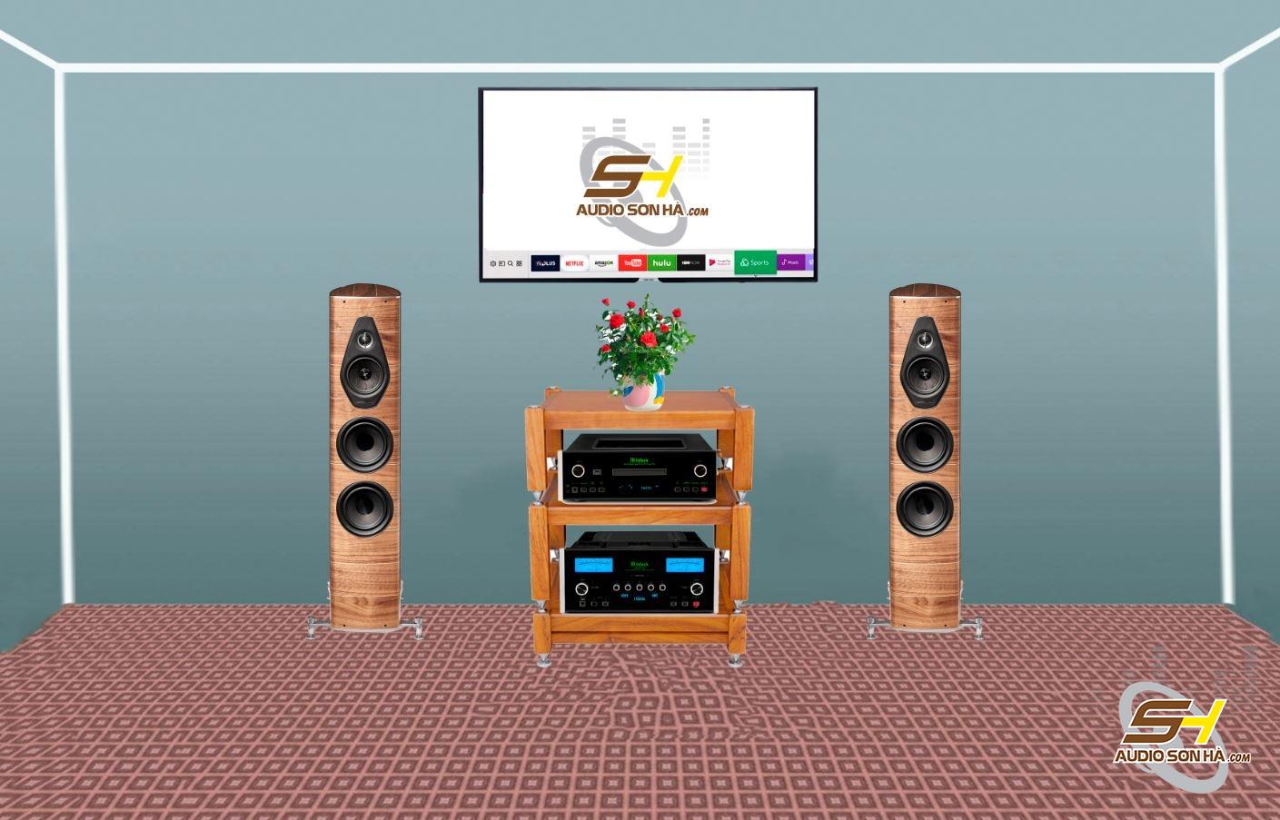 Hệ thống nghe nhạc Loa Sonus Faber Olympica Nova III & + McIntosh+TẶNG SUB