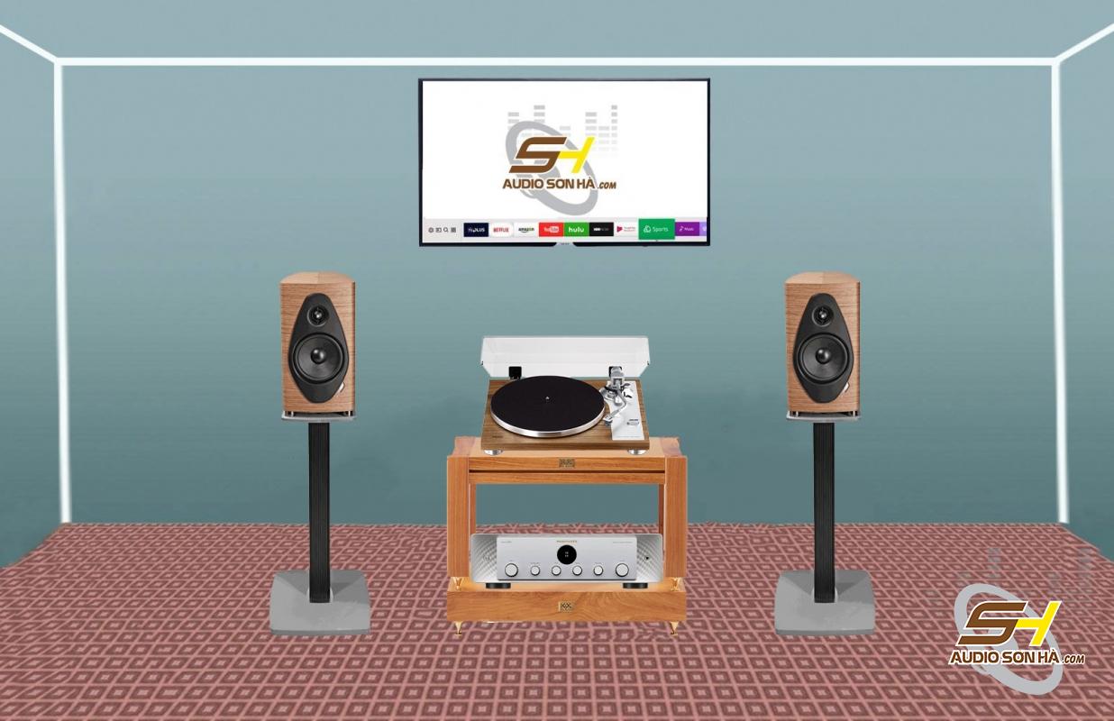 Hệ thống nghe nhạc Loa Sonus faber Sonetto II G2 + Marantz + TEAC TN-4D