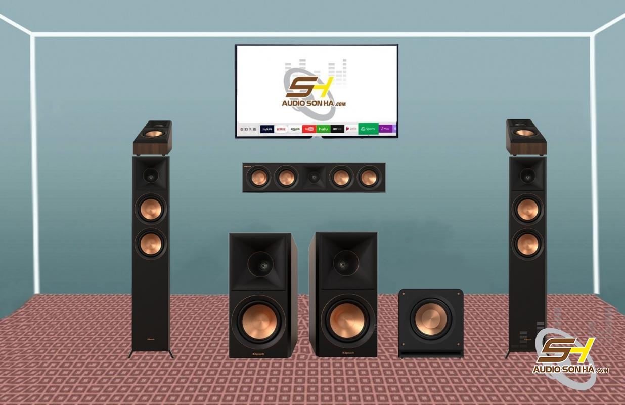  Hệ thống nghe nhạc và xem phim Klipsch 5.1.2 Dolby Atmos-Cho phòng khoảng 20 M2