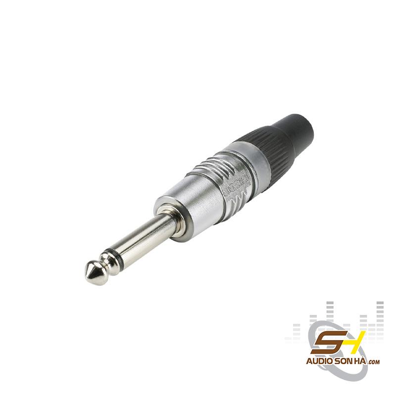 Jack 6.35mm Mono HICON HI-J63MP – Đầu Jack 6 Ly TS 2 Cực Chuyên Nghiệp