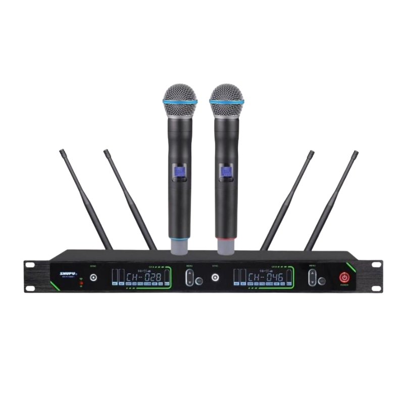 Micro Karaoke  không dây Shupu SKM 801 (4 anten)