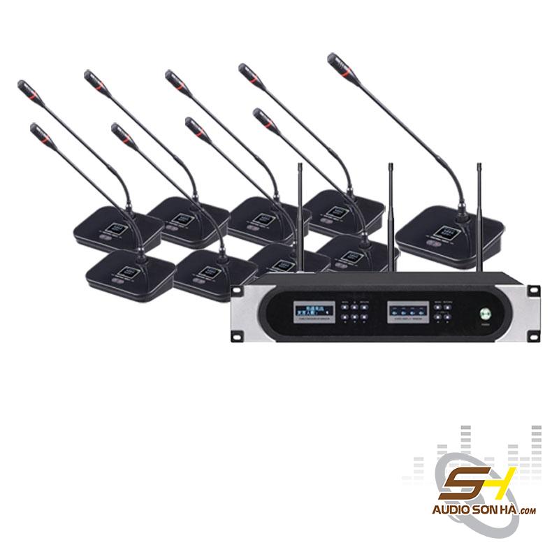 Micro không dây DSPPA DW9866/ DW60/DW61 - Bộ 8 mic
