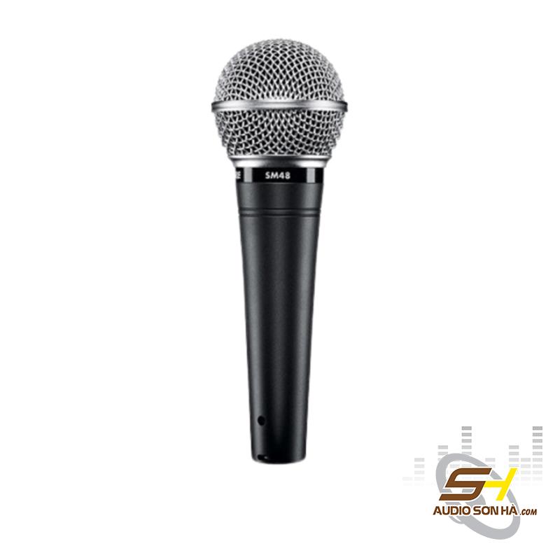 Micro Shure SM48 chuyên dùng cho hát live biểu diễn, karaoke và thu âm
