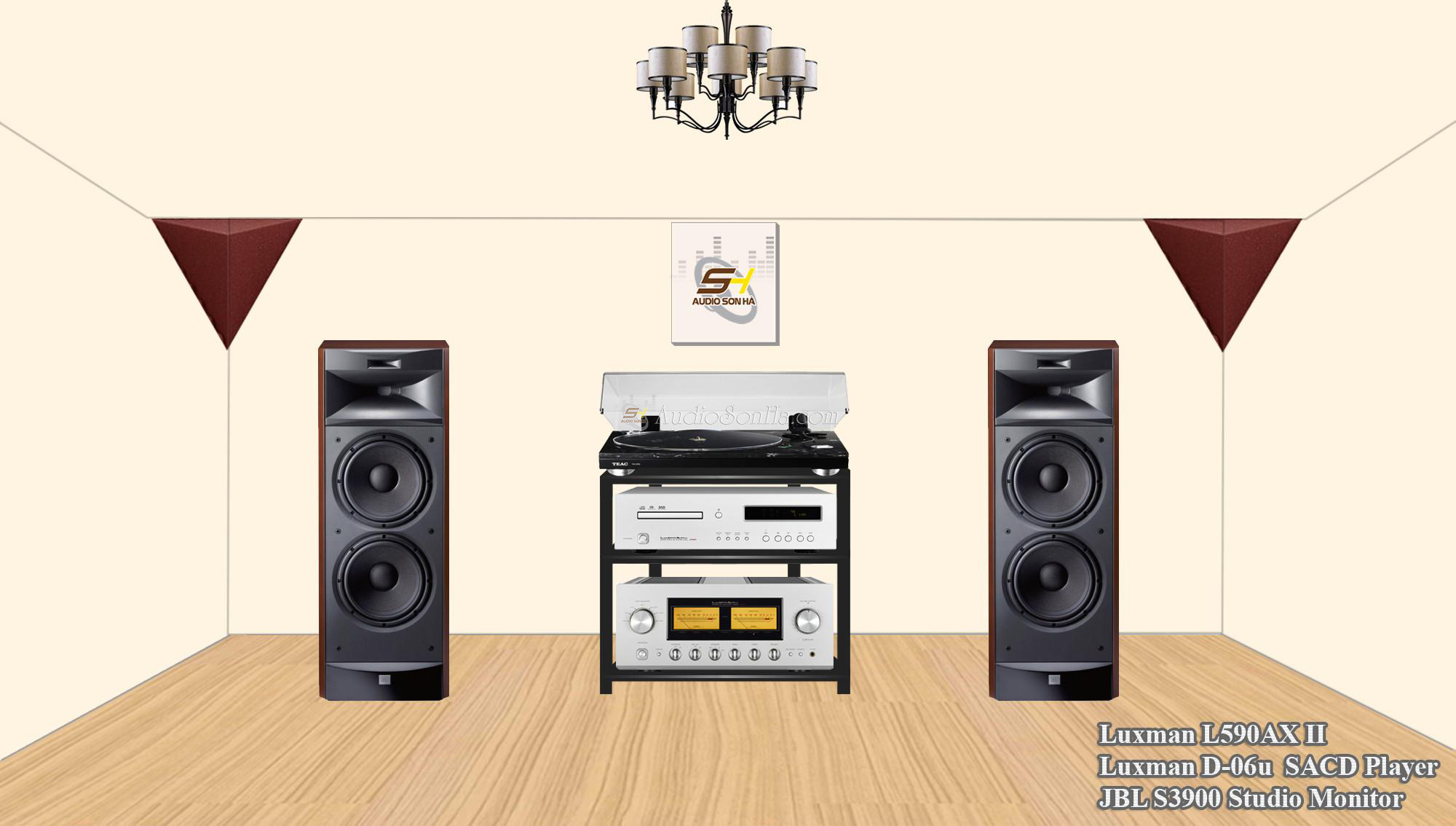 Hệ thống nghe nhạc JBL S3900 & Luxman