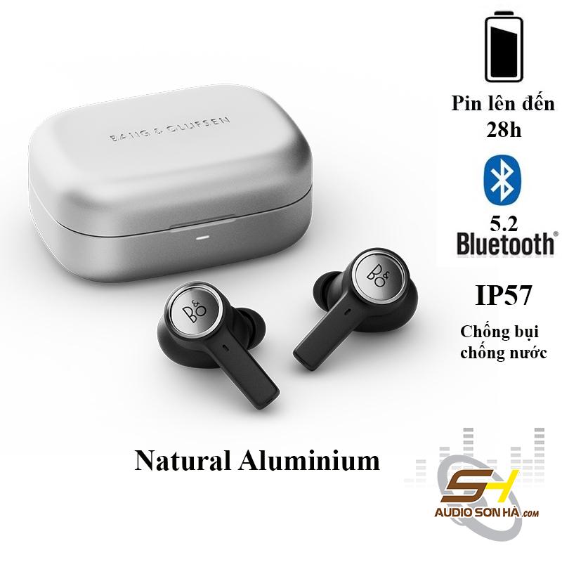 Tai nghe B&O Beoplay Eleven Natural Aluminium (Không Dây, Chống Ồn, Pin 28 Giờ, IP57, Bluetooth 5.2)